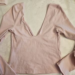 Free People duo corset long sleeve top